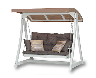 Качели садовые Leda Цвет: белый, садовая мебель