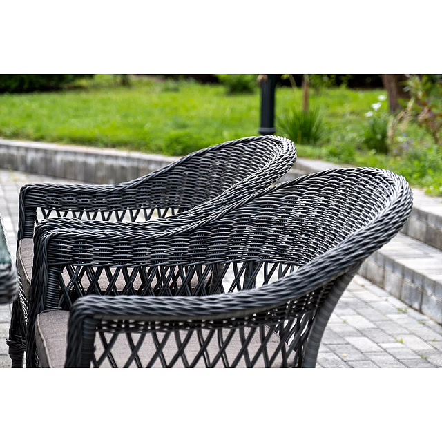 Обеденная группа 4SIS Амароне на 6 персоны, цвет графит 