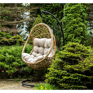 Подвесное кресло 4SIS Венеция, цвет соломенный, садовая мебель