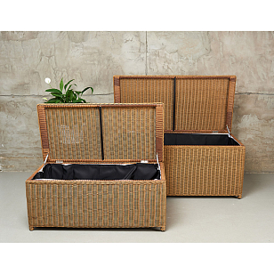 Набор из 2х сундуков Lite Karl 120 и 140 Цвет: соломенный, садовая мебель