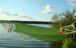 Гамак двухместный Lite Tulip зеленый для хобби и пикника