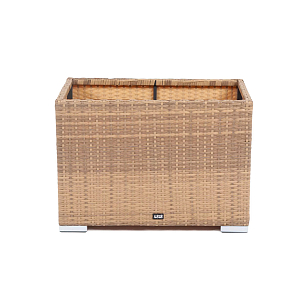 Кашпо 4SIS Лунго, цвет соломенный, уличное оборудование