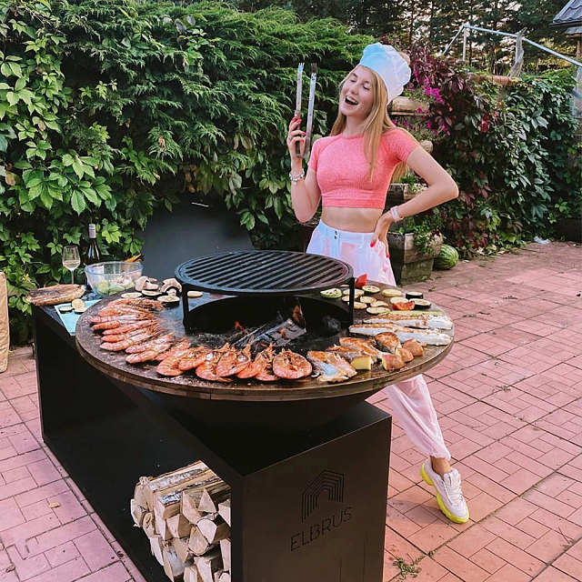 Гриль-очаг Elbrus Home Памир Ø100 (Термостойкая эмаль)