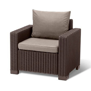 Кресло Keter California (2 шт) коричневый, садовая мебель