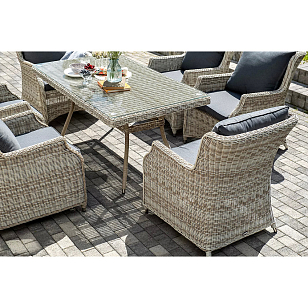 Обеденная группа 4SIS Неаполь, цвет бежевый для дачи Обеденная группа 4SIS Неаполь, цвет бежевый, садовая мебель