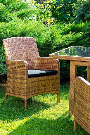 Плетеное кресло Joygarden Mykonos тик