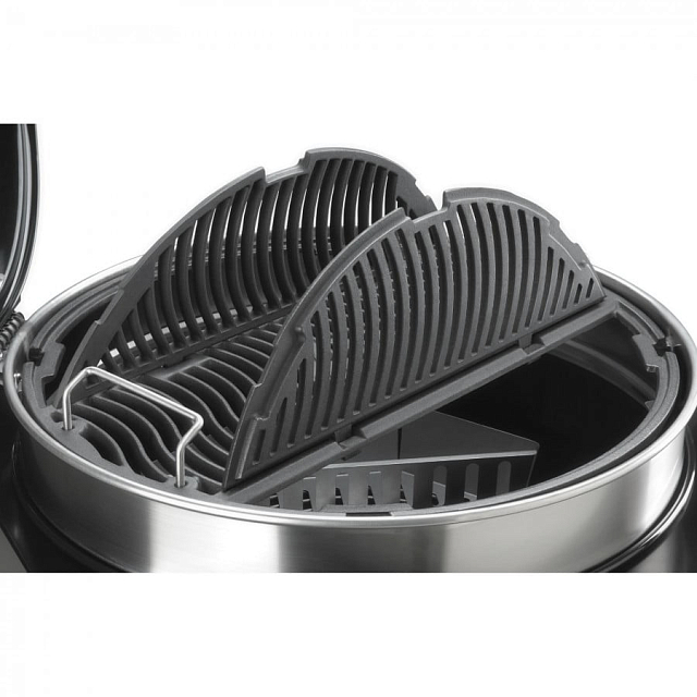 Чугунная решетка c боковыми створками для угольных грилей Napoleon