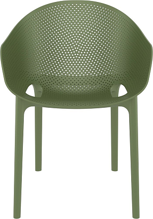 Кресло Siesta Contract Sky Pro Цвет: оливковый для дачи Кресло Siesta Contract Sky Pro Цвет: оливковый, садовая мебель