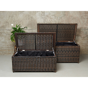 Набор из 2х сундуков Lite Karl 120 и 140 Цвет: темно-коричневый, садовая мебель