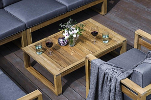 Диванный комплект Joygarden Booka с кофейным столом для дачи Диванный комплект Joygarden Booka с кофейным столом, садовая мебель