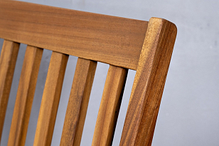 Стул из акации Joygarden Oxford складной с подлокотниками, садовая мебель