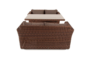 Обеденная группа 4SIS Мокко, цвет коричневый, садовая мебель