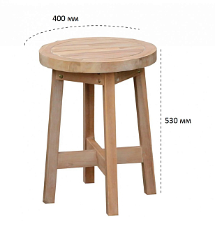 Стол кофейный деревянный Tagliamento Ravona, садовая мебель