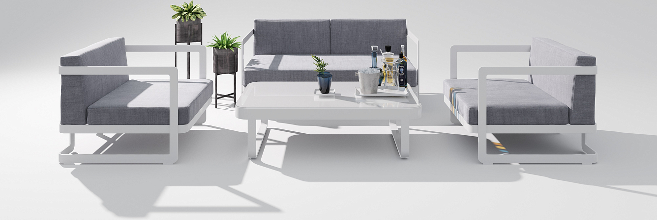 Лаунж зона Gardenini Villino White 