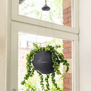 Кашпо с автополивом подвесное Lechuza Bola Color 32 Цвет: бежевый, уличное оборудование