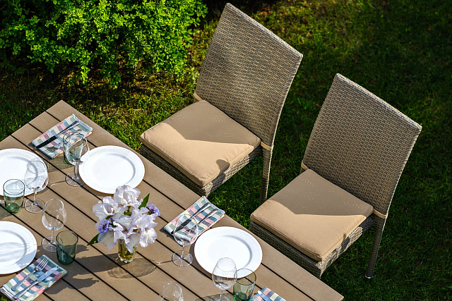 Обеденная группа Joygarden Rome бежевый на 6 персон 