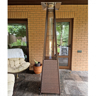 Уличный газовый обогреватель WWT 13I Rotang Brown, уличное оборудование