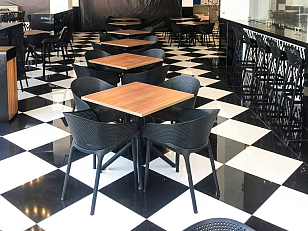 Кресло Siesta Contract Sky Цвет: черный для дачи Кресло Siesta Contract Sky Цвет: черный, садовая мебель