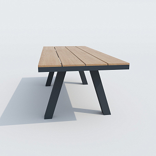 Обеденная группа Ideal Patio Mirra Sola 220 Цвет: карбон, серый, садовая мебель