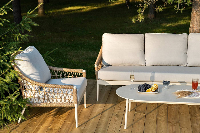 Лаунж-зона 4SIS Венеция, цвет соломенный 