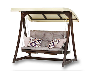 Качели садовые Leda Люкс Цвет: рыжий, садовая мебель