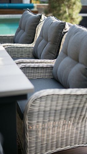 Кресло Lite Bergamo серый для дачи Кресло Lite Bergamo серый, садовая мебель