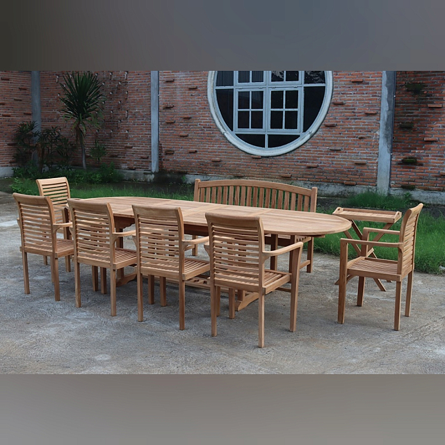 Обеденная группа из тика Lite Mestre 