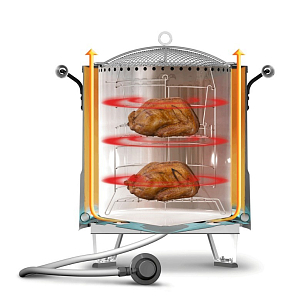 Решетка второго яруса Char-Broil для гриля Big Easy для сада