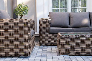 Лаунж-зона 4SIS Палермо, цвет соломенный, садовая мебель