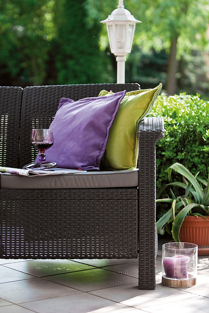 Диван Keter Corfu love seat max коричневый 