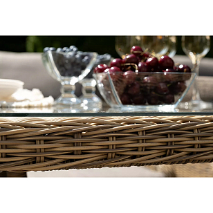 Обеденная группа 4SIS Неаполь, цвет соломенный для дачи Обеденная группа 4SIS Неаполь, цвет соломенный, садовая мебель