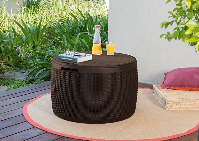 Стол-сундук Keter Circa Rattan 140 л 