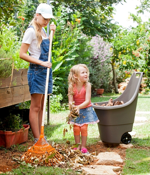 Тележка садовая Keter Easy Go Breeze 50 л Цвет: серый, садовая мебель