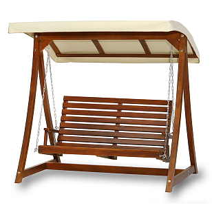 Качели садовые Leda Люкс Цвет: рыжий, садовая мебель