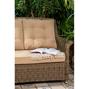 Диван плетеный трехместный Joygarden Opal, садовая мебель