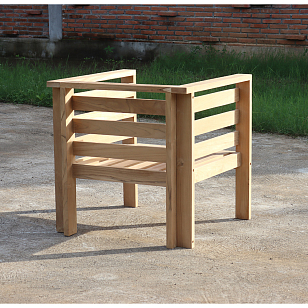 Кресло из тика Lite Oviglio для дачи Кресло из тика Lite Oviglio, садовая мебель