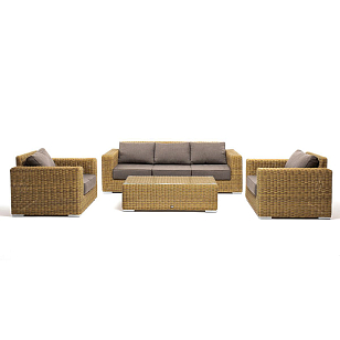 Лаунж-зона 4SIS Боно, цвет соломенный, садовая мебель