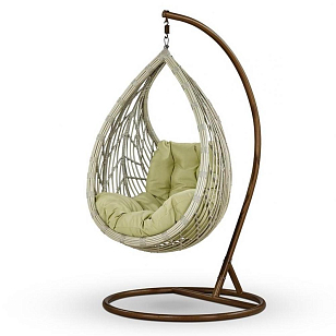 Подвесное кресло Cocoon Chair N886-W71 White, садовая мебель