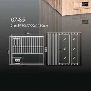 Традиционная сауна KOY H07-S5 для дачи Традиционная сауна KOY H07-S5, товары для загородного дома