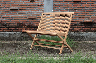 Скамейка складная из тика Lite Amelia, садовая мебель