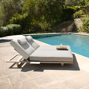 Комплект лежаков Brafritid Gotland бежевый, алюминий, садовая мебель