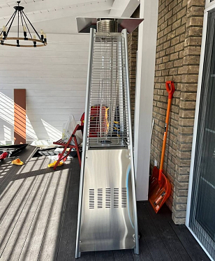 Уличный газовый обогреватель WWT 13I Stainless steel Mini, уличное оборудование