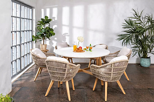 Обеденная группа из тика Joygarden Talara M, садовая мебель