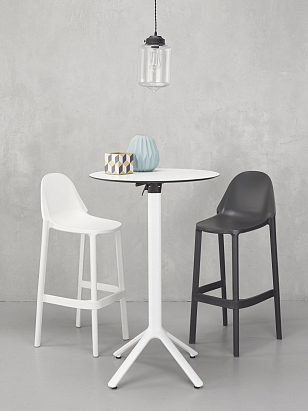 Стул барный Scab Design Piu Цвет: антрацит, садовая мебель