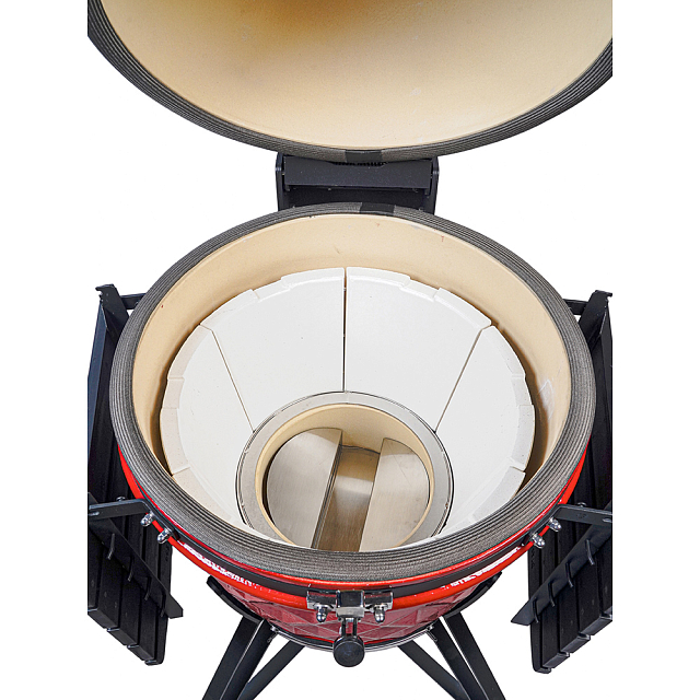 гриль керамический diamond egg xl pro цвет: красный