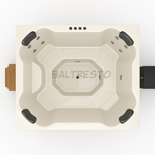 Купель с печкой Baltresto Quattro 2 х 1.7 м белая, уличное оборудование
