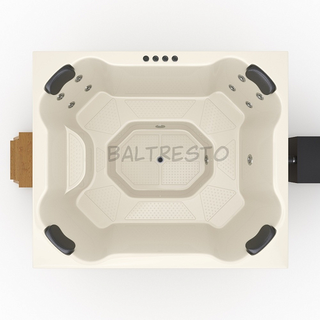 Купель с печкой Baltresto Quattro 2 х 1.7 м белая 