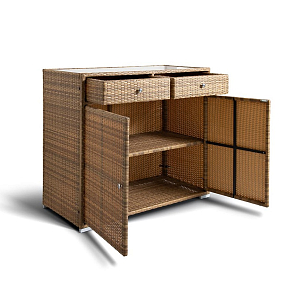 Плетёная тумба 4SIS Мальта Цвет: соломенный, садовая мебель