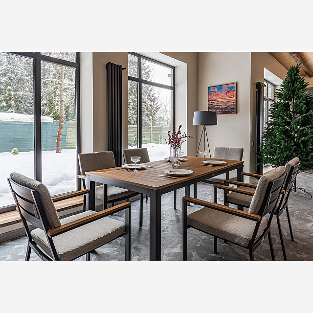 Обеденный стол Lite Oscar со столешницей из поливуда 