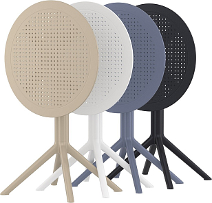 Стол Siesta Contract Sky Ø60 Цвет: черный, садовая мебель